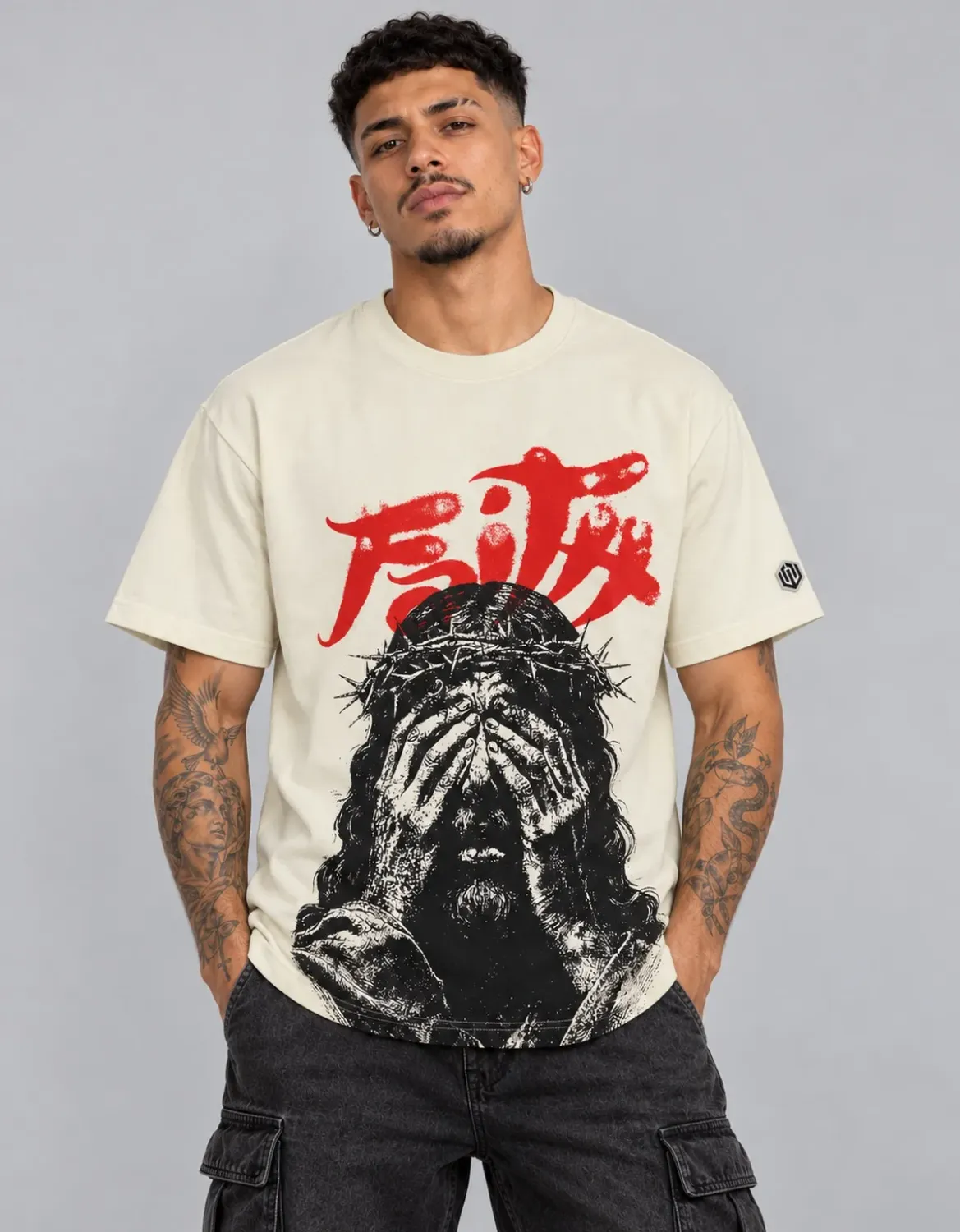 CAMISETA MALHÃO FAITH JR - AVEIA