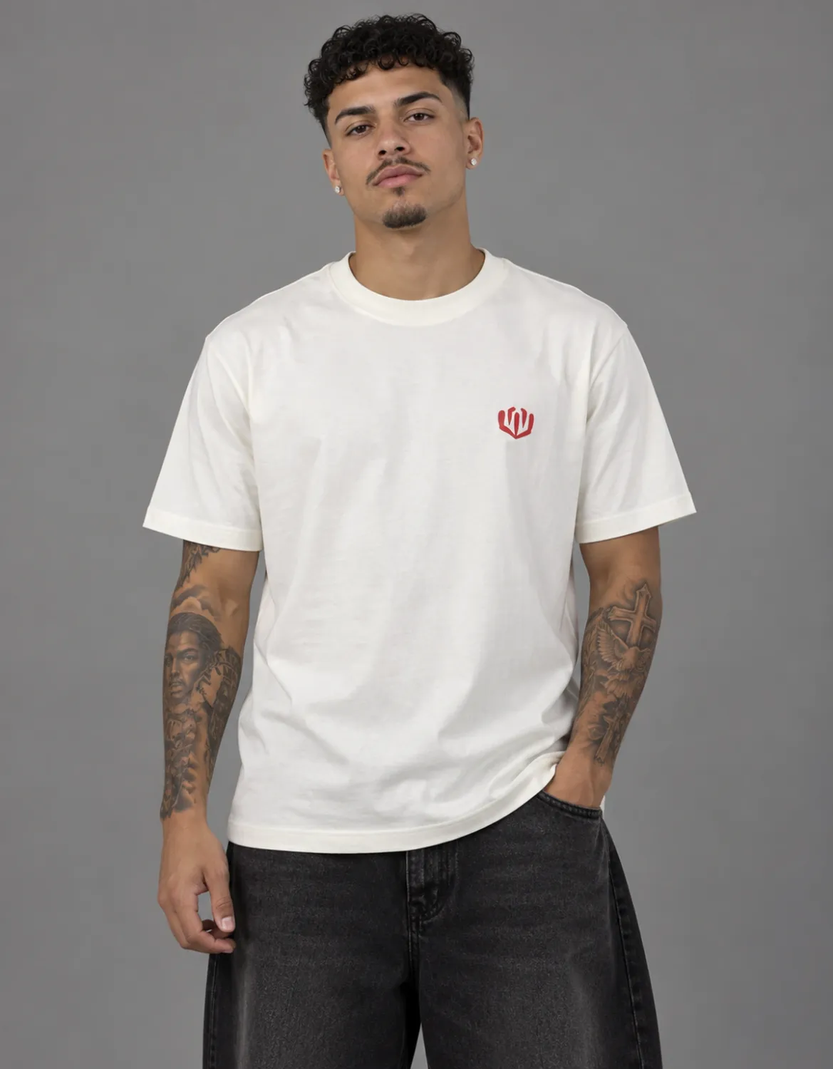 CAMISETA BASIC LIGHT MAT JR - OFF WHITE