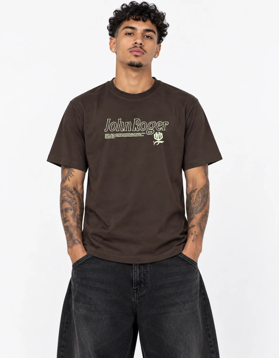 CAMISETA BASIC LIGHT PIXEL JR - MARROM