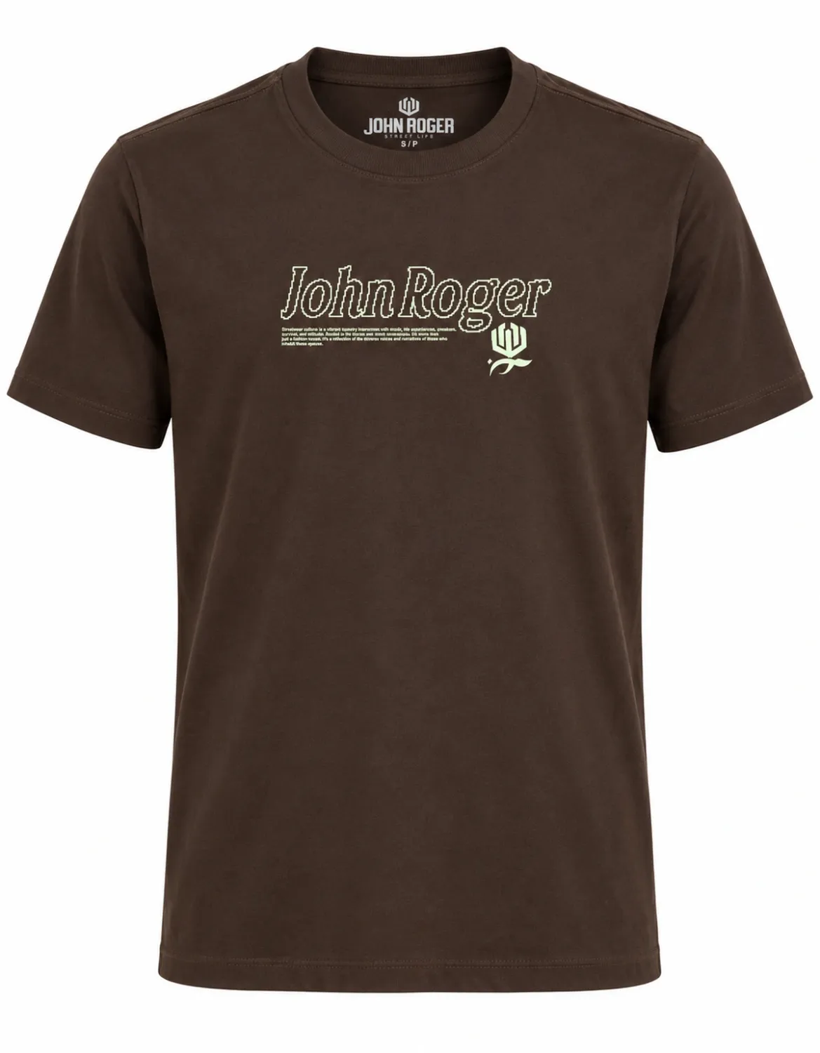 CAMISETA BASIC LIGHT PIXEL JR - MARROM