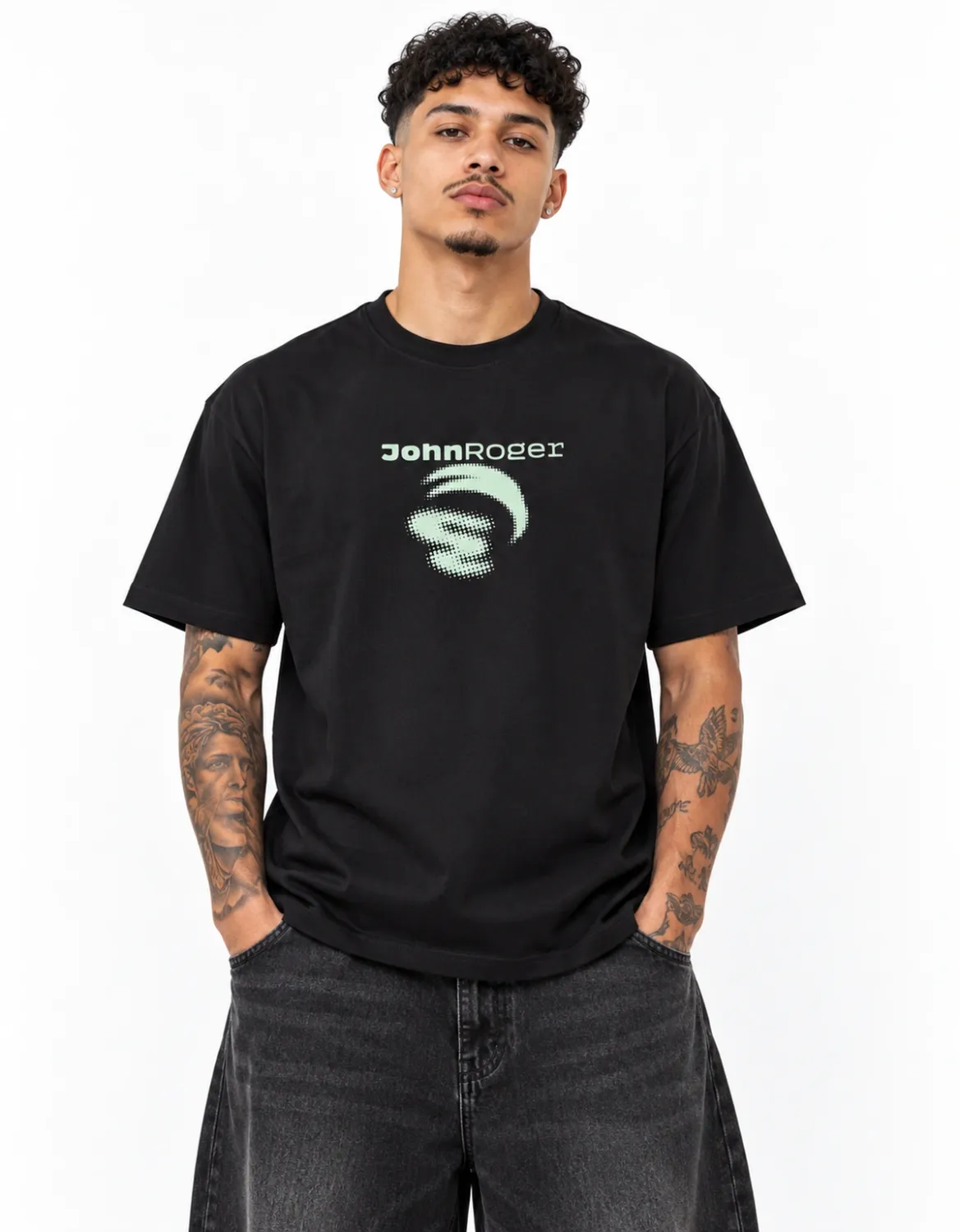 CAMISETA BASIC LIGHT HIGH TECH JR - PRETO