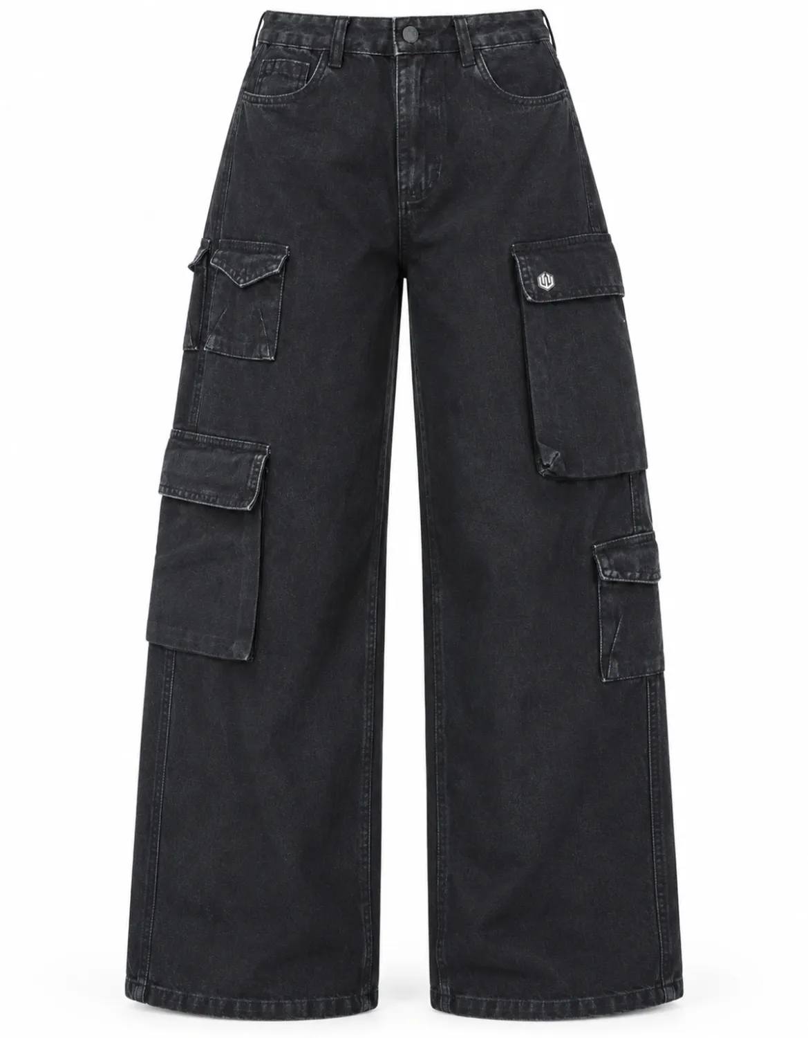 CALÇA FEMININA WIDE LEG CARGO JOHN ROGER - OFF WHITE