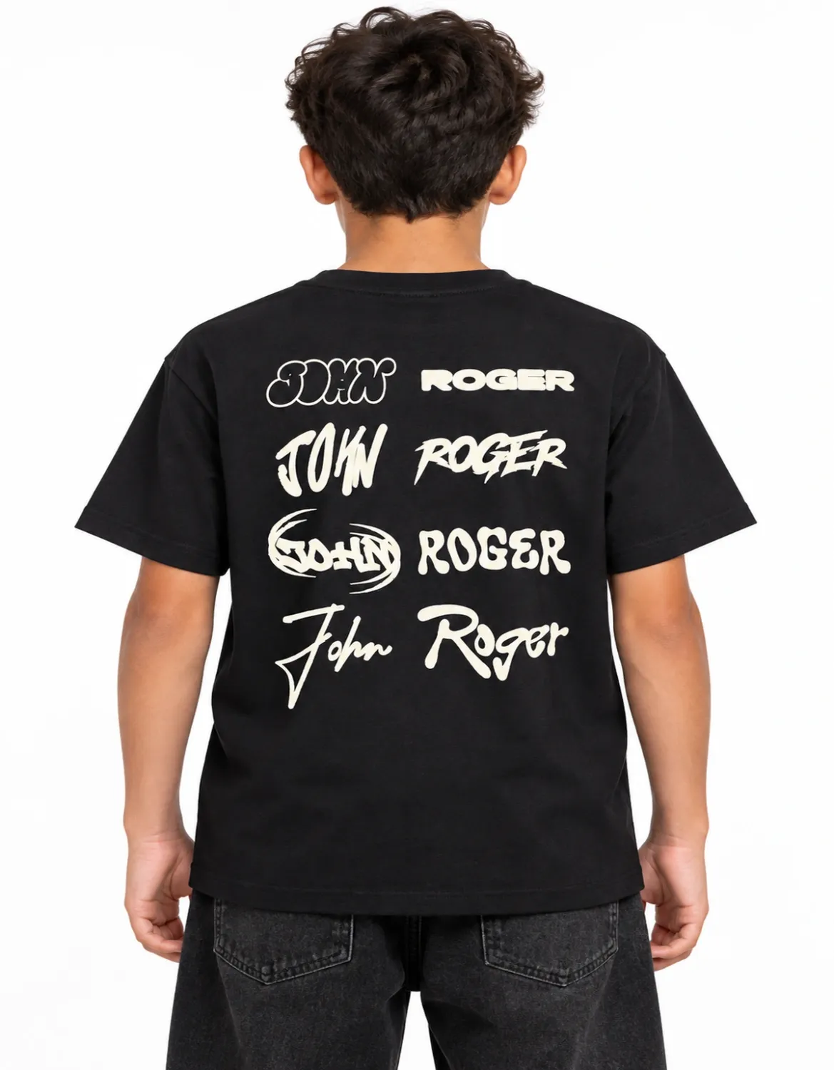 CAMISETA JUVENIL BASIC LIGHT TAGS - PRETO