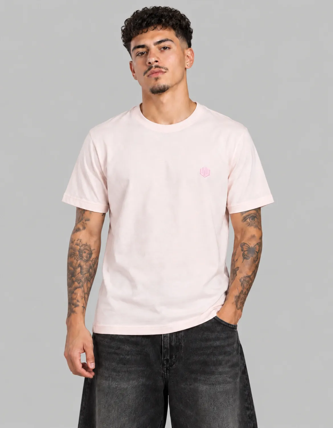 CAMISETA BASIC LIGHT LOGO OFICIAL JR - CARMIM