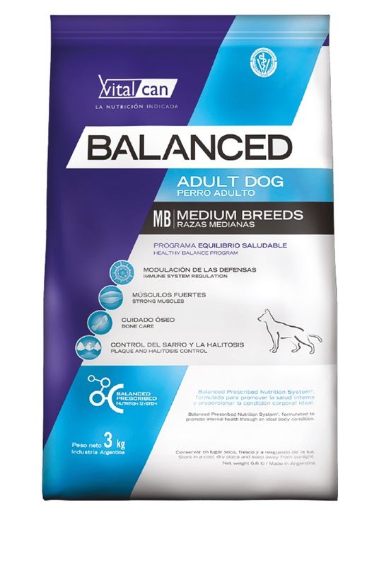 BALANCED DOG ADULT MEDIUM BREED 20 KG