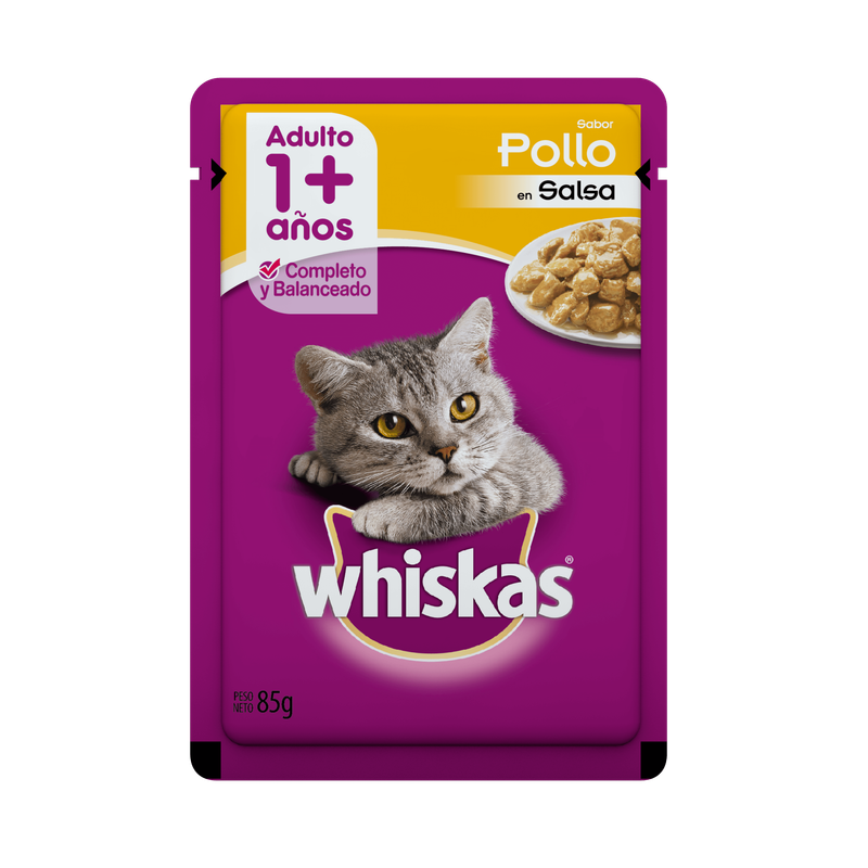 SOBRE WHISKAS POLLO  85 GS