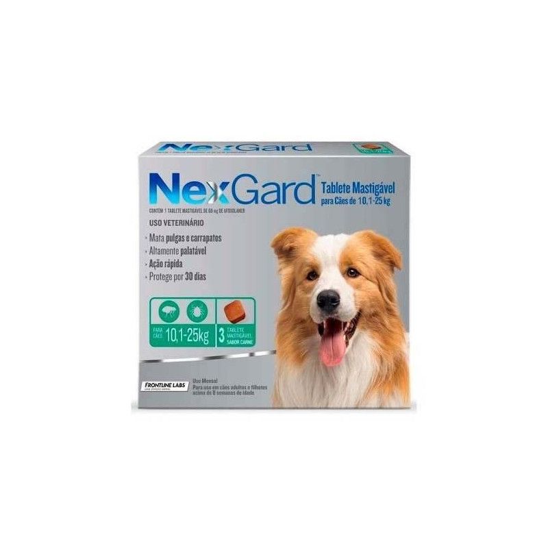 NEXGARD 10-25 KG 3 COMPRIMIDOS