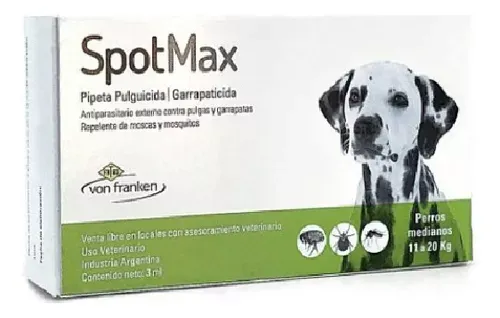PIPETA SPOTMAX PERRO 11 A 20 KG