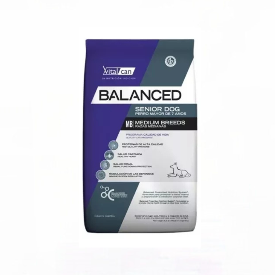 BALANCED DOG SENIOR MEDIUM BREEDS 12 KG