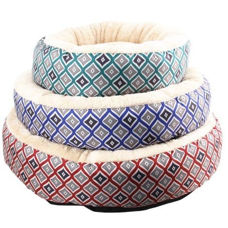 CUNA PAWISE ROUND DOG BED RED 40.5*40.5