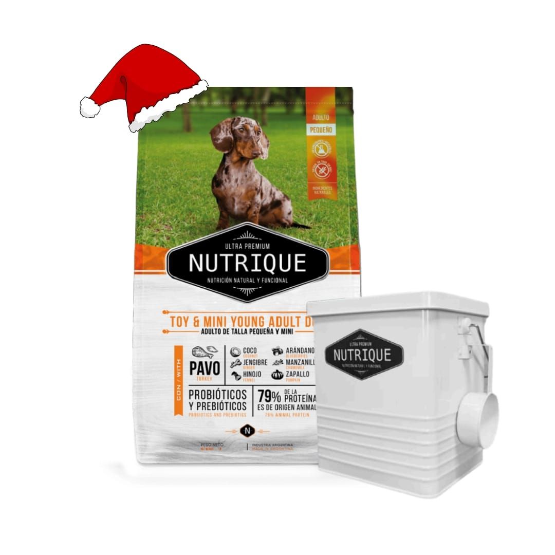 NUTRIQUE ADULTO MINI 3 KG + CONTENEDOR