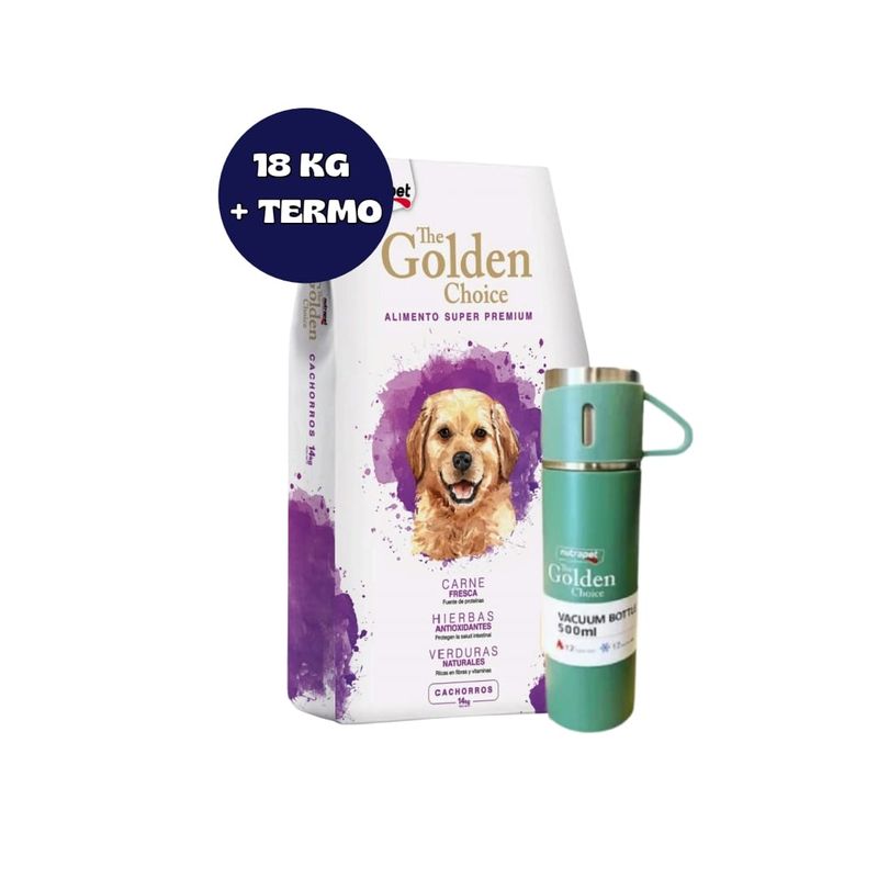 GOLDEN CHOICE CACHORRO 14 KG +TERMO DE REGALO !