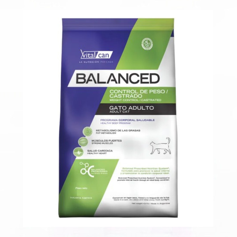 Balanced Cat Weight Control Castrado 7,5kg