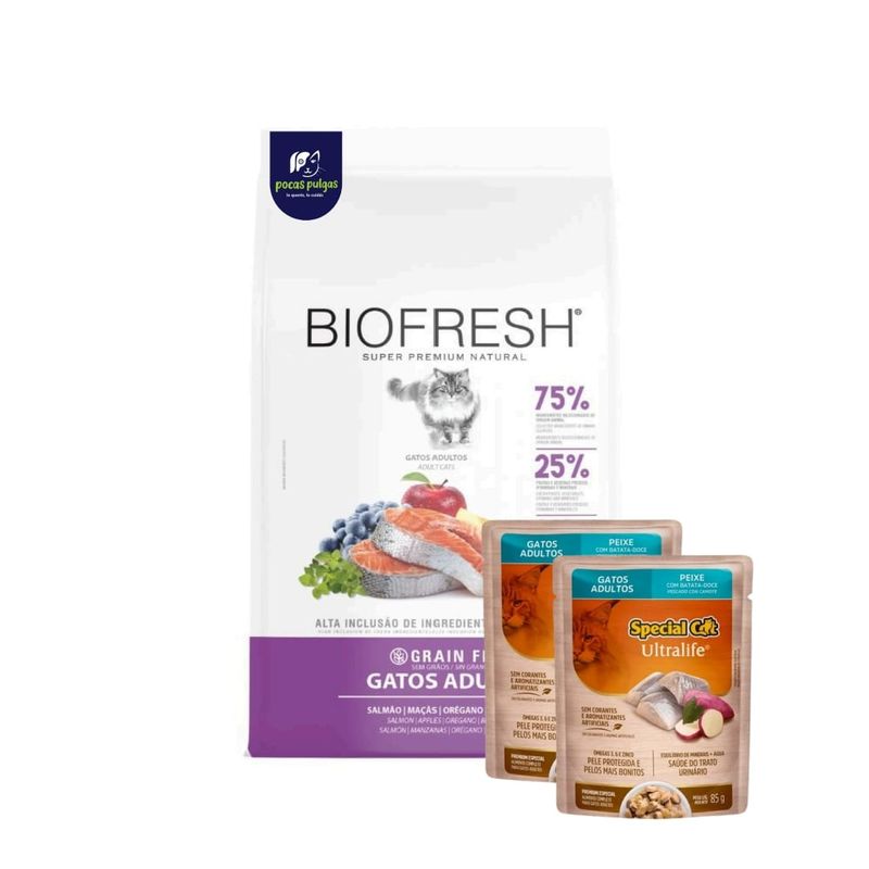 BIOFRESH GATO ADULTO SABOR SALMON 1.5 KG + REGALO !