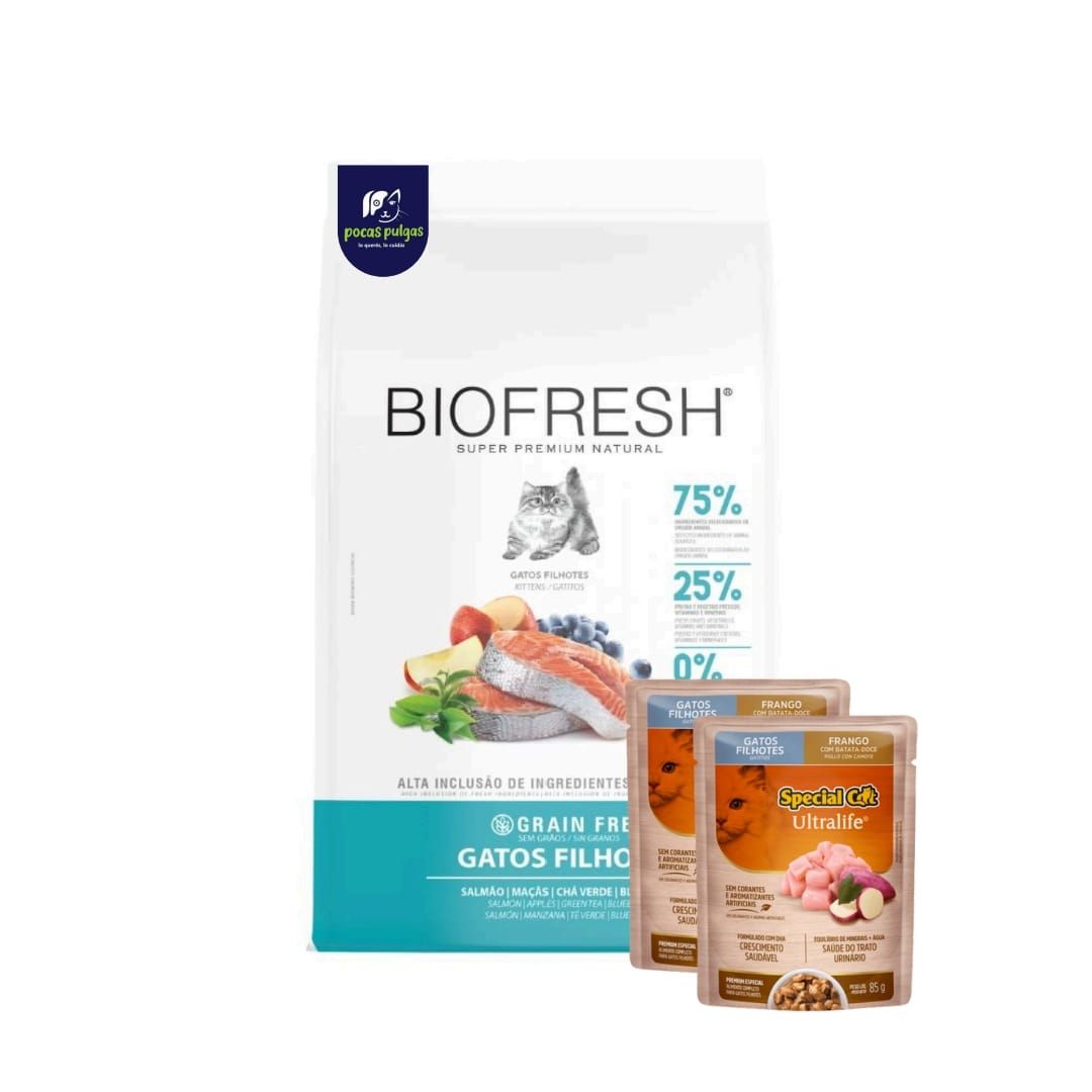 BIOFRESH KITTEN SABOR SALMON 1.5 KG + REGALO !