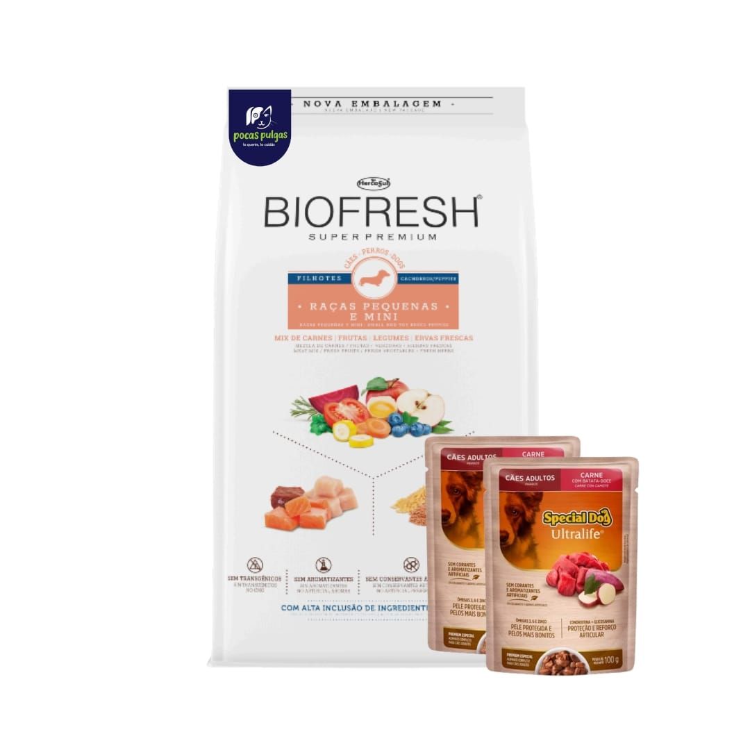 BIOFRESH CACHORRO RAZAS PEQUEÑAS 3 KG + REGALO !