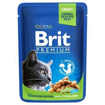 SOBRE BRIT CAT STERILIZED POLLO