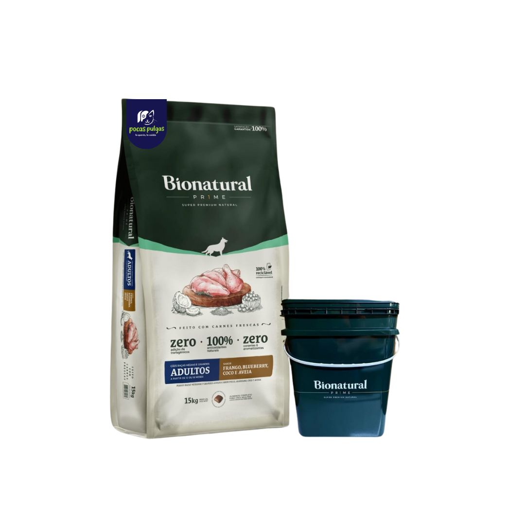 BIONATURAL ADULTO RAZA MEDIANA Y GRANDE 15 KG