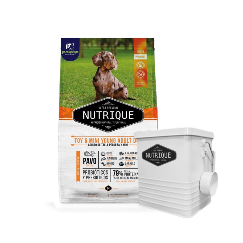 NUTRIQUE ADULTO MINI 3 KG + CONTENEDOR