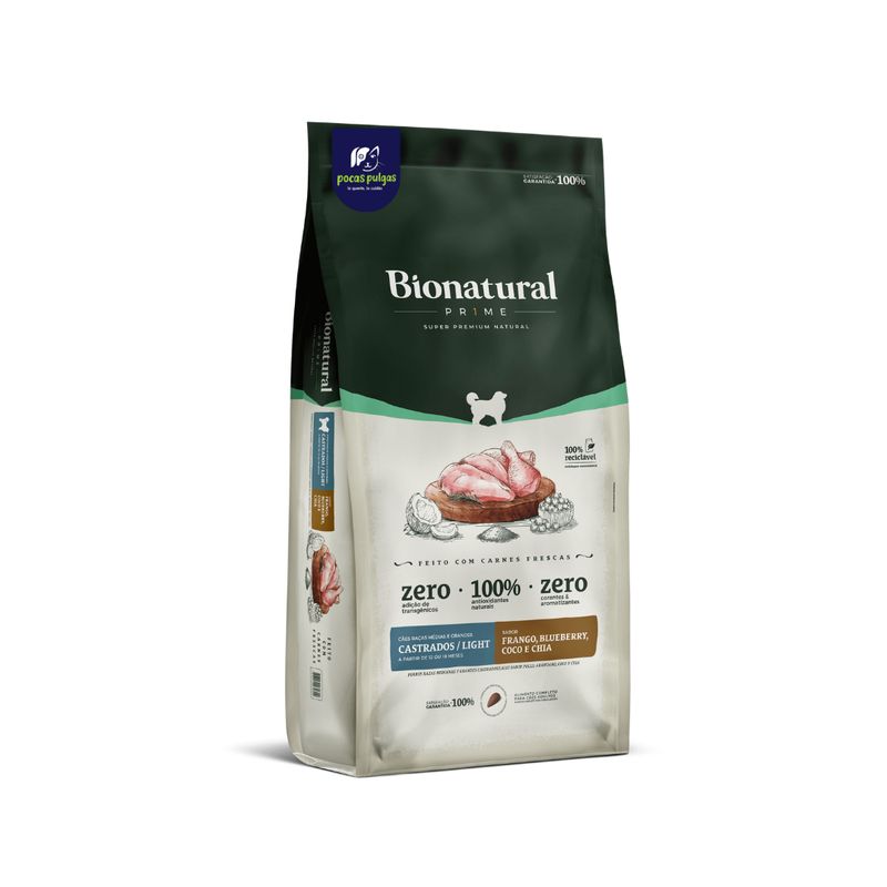 BIONATURAL ADULTO LIGHT 15KG SABOR POLLO