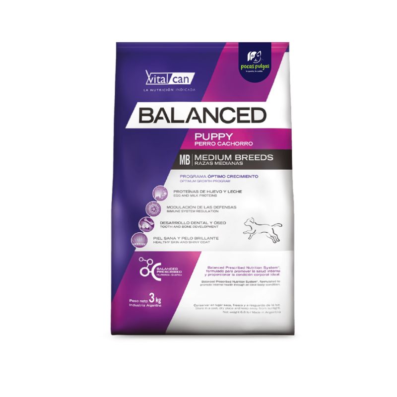 BALANCED DOG PUPPY MEDIUM BREED 20KG
