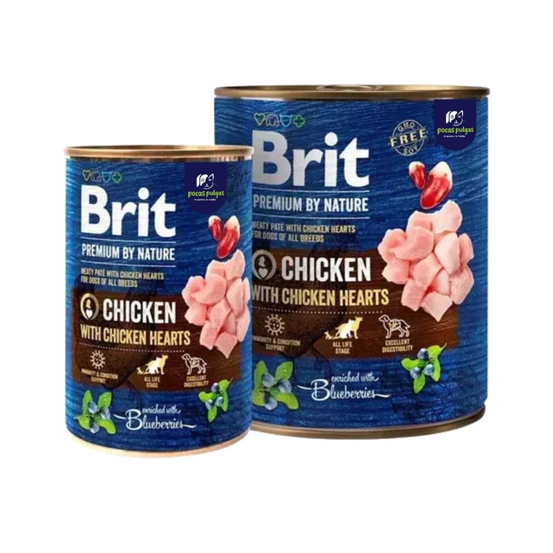 LATA BRIT PREMIUM SABOR POLLO 400GS