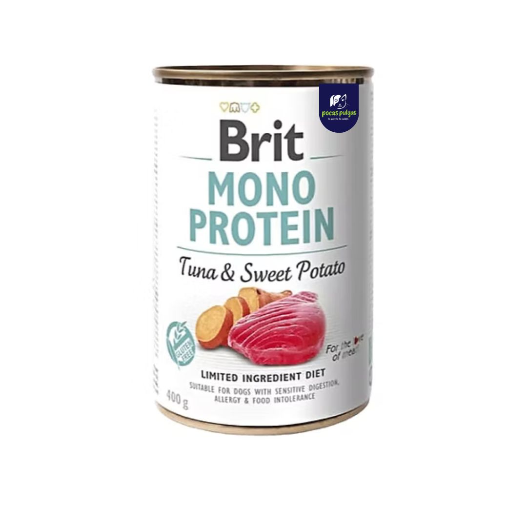 LATA BRIT MONO PROTEIN TUNA Y SWEET POTATO 400gr