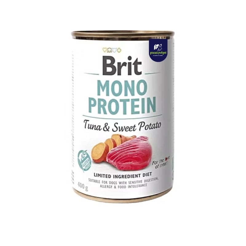 LATA BRIT MONO PROTEIN TUNA Y SWEET POTATO 400gr