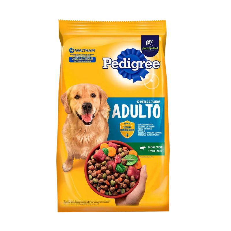PEDIGREE ADULTO 21 KG CARNE Y VEGETALES *VERDE*