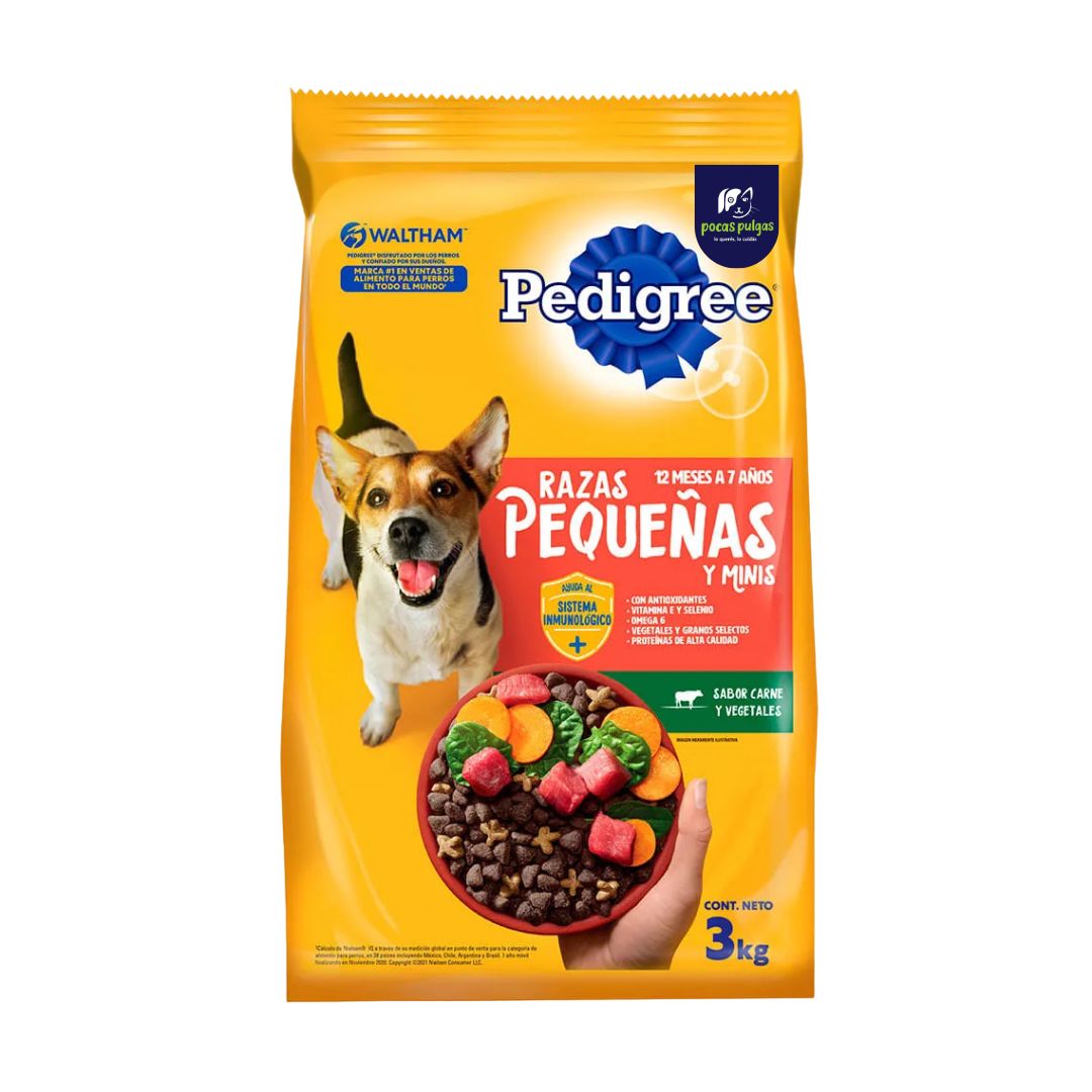 PEDIGREE ADULTO RAZAS PEQUEÑAS 3 KG