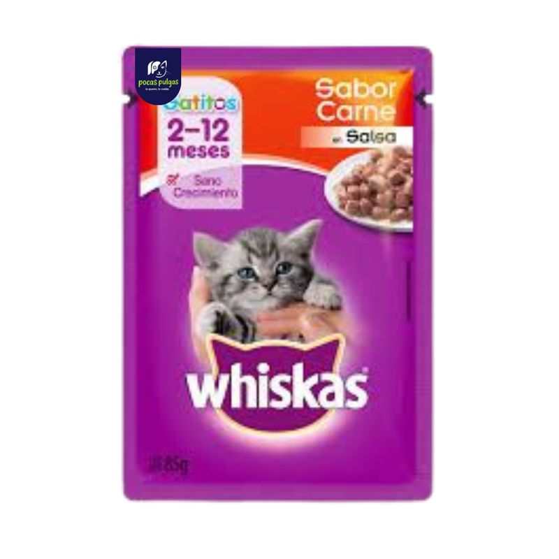 SOBRE WHISKAS GATITO CARNE 85 GS