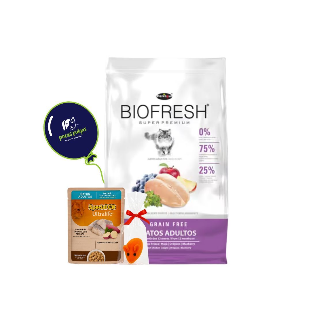 BIOFRESH GATO ADULTO SABOR POLLO 1,5 KG