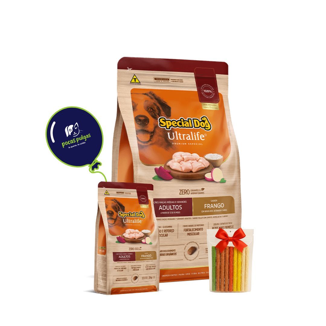 ULTRALIFE SPECIAL DOG ADULTO RAZAS MEDIANAS Y GRANDES 15 KG + 3 KG