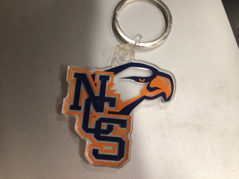 Acrylic NCS Eagle Head Keychain