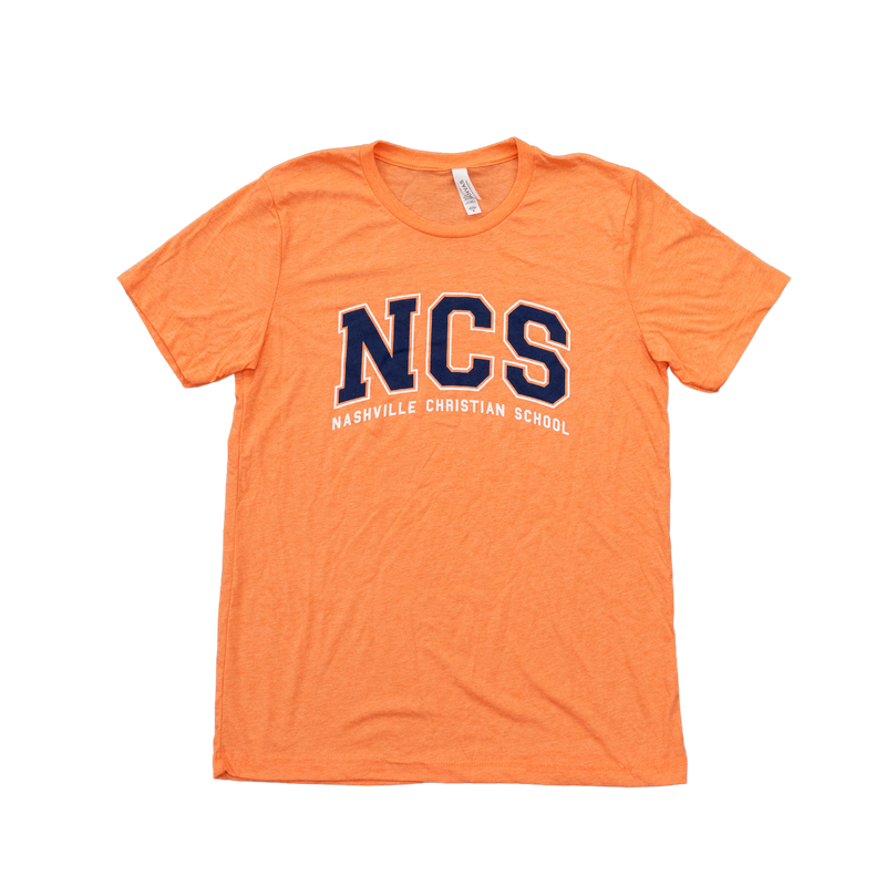 Orange NCS Block with Nashville Christian T-Shirt
