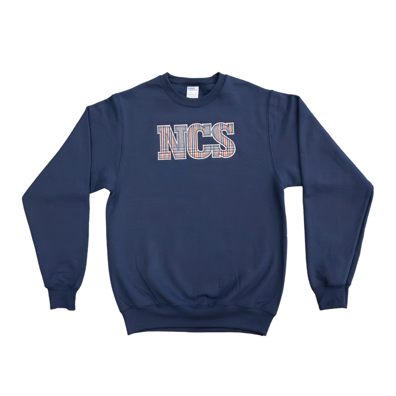 Adult Plaid NCS Abbreviated Sweatshirt