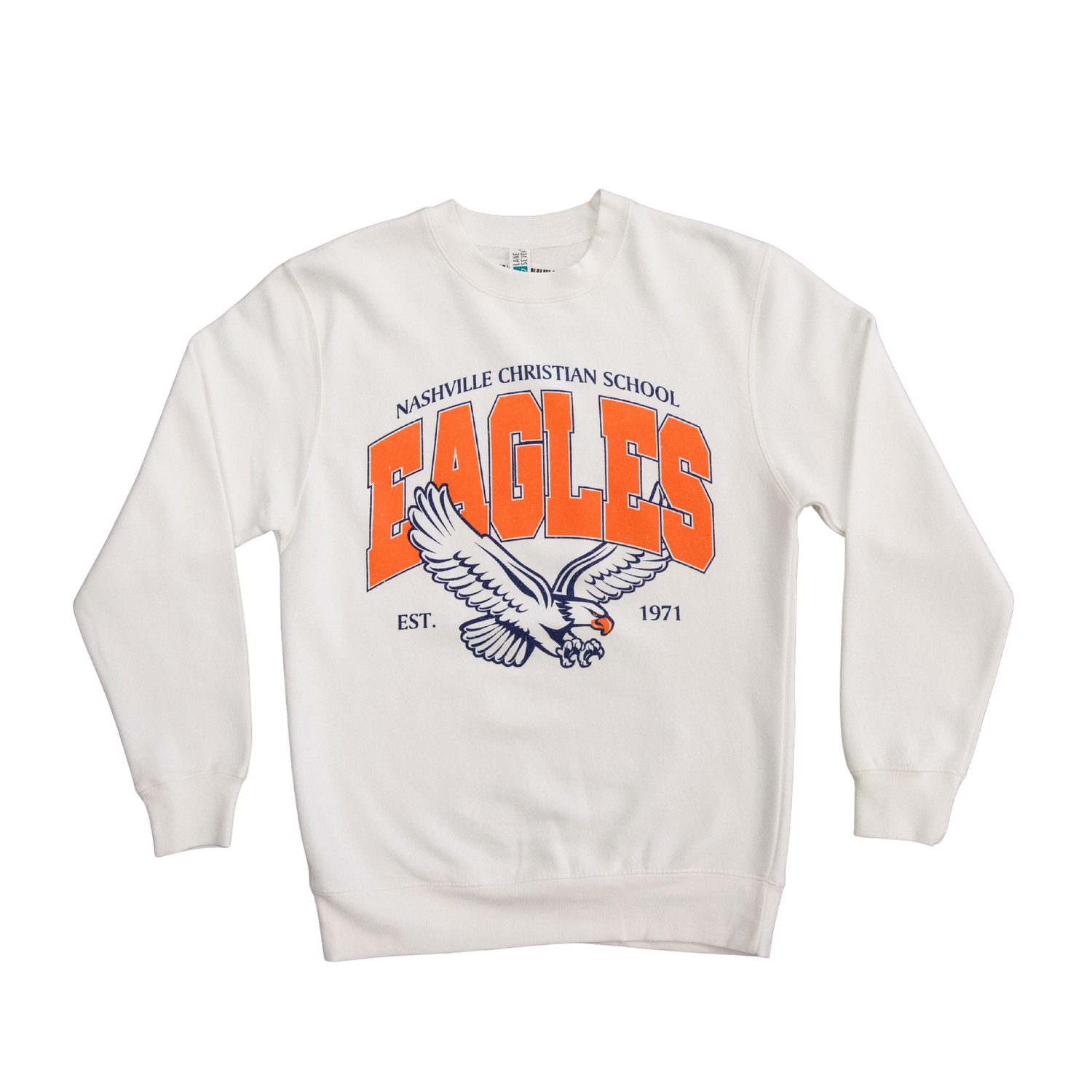 White with Blue Flying Eagle Crew