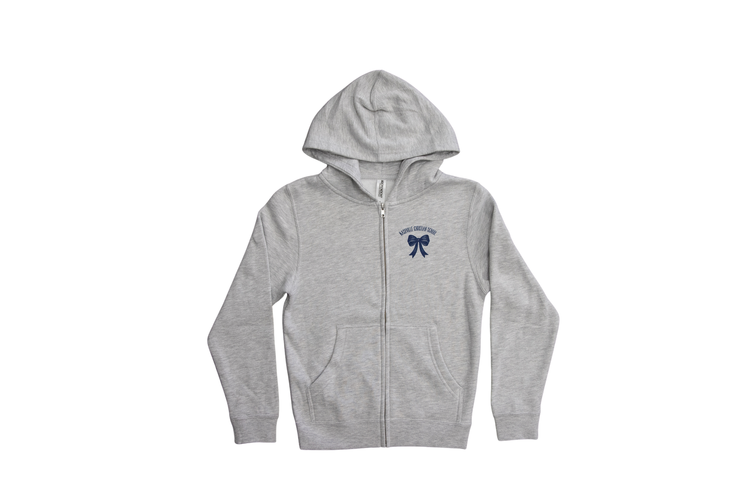 Full Zip Bow Hoodie