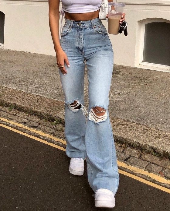 Rosa | Pant 59 | denim frayed