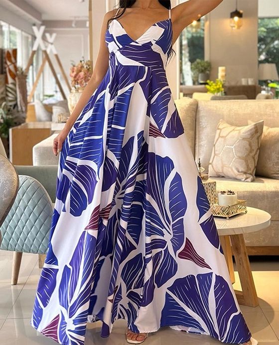 Lily | Dress | Blue Floral