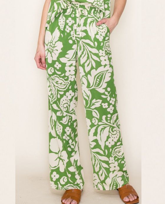 Staccato | Pant | Green Foliage