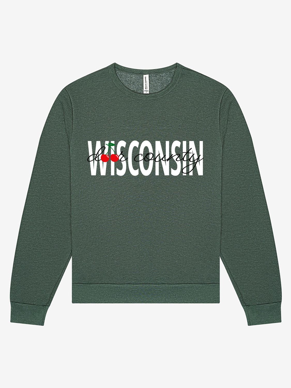 Bella+Canvas | Sweatshirt | Heather Green | DC Wisconsin