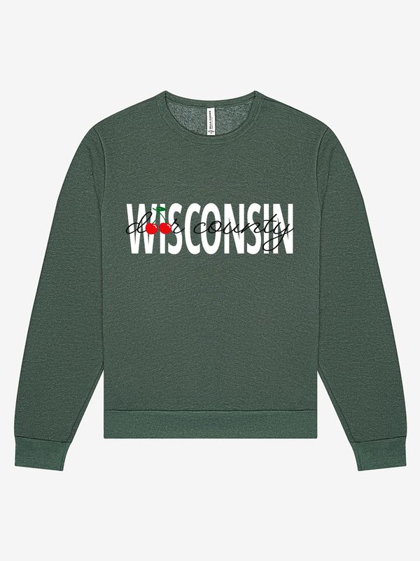 Bella+Canvas | Sweatshirt | Heather Green | DC Wisconsin