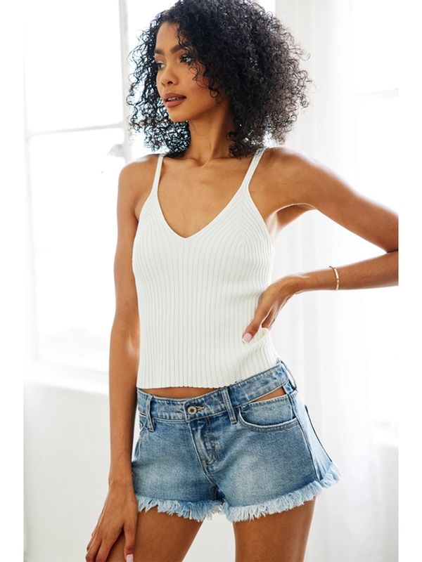 KanCan | Short | Denim Frayed Edge