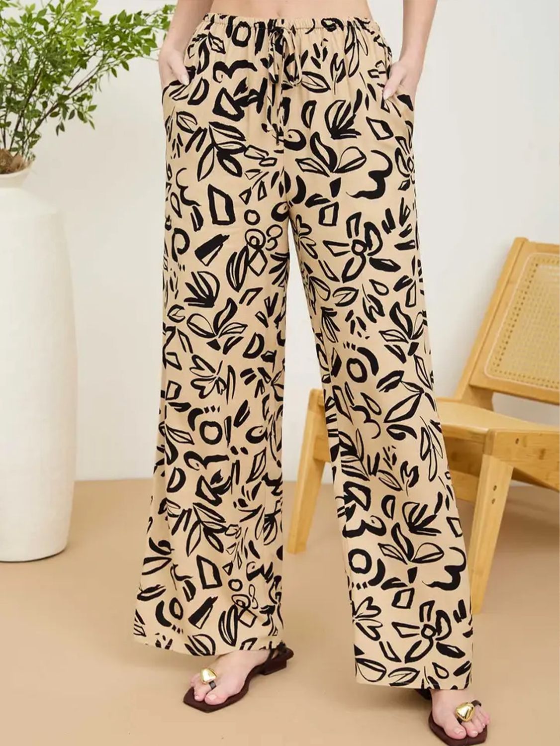Blu Pepper | Pant | Khaki Print