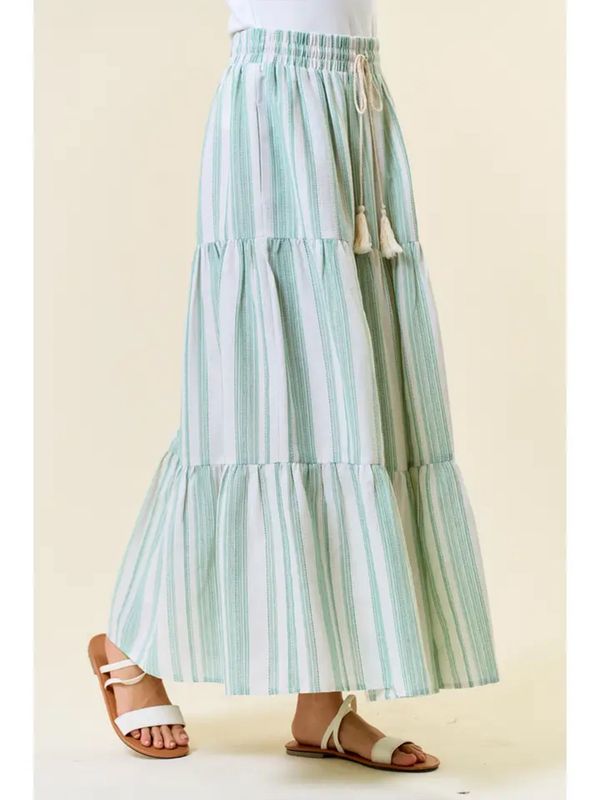 Doe & Rae | Skirt | Striped Maxi