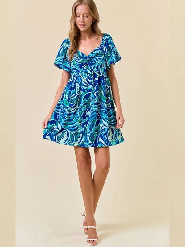 Doe & Rae | Dress | Twisted Sweetheart Blue