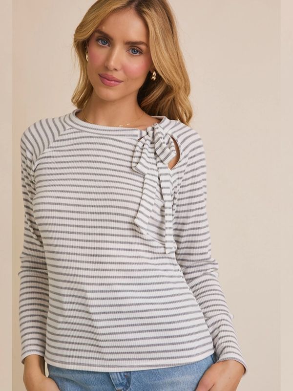 Gilli | Top | Side Tie & Stripes