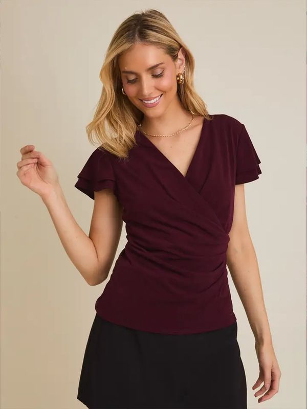 Gilli | Top | V-Neck Wine