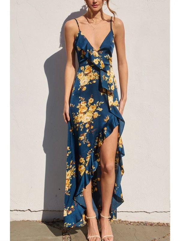 Dress Forum | Dress | Floral Ruffle Maxi